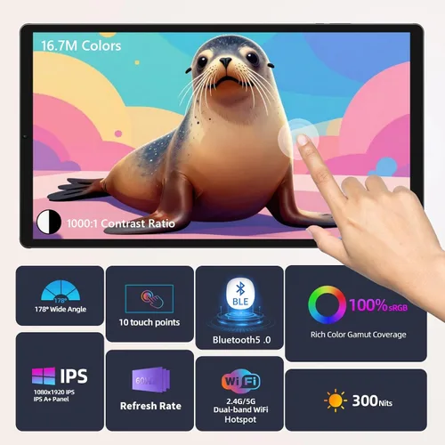 Miniatura 3 de OFD P02-Tableta de TV portátil de 21.5 pulgadas, pantalla táctil, monitor inteligente 1080P, Android 15,6+128GB ROM, TV portátil al aire libre