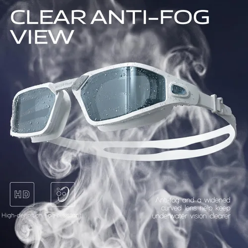 Miniatura 2 de Gafas de natación polarizadas unisex para mujeres, hombres, niños y niñas, 100% antivaho y anti-UV Azul