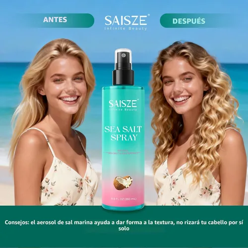Miniatura 3 de Spray de sal marina para mujeres y hombres, regalos del día de San Valentín, artículos esenciales de viaje, ondas de playa texturizadas y volumen