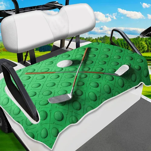 Miniatura 12 de Fundas para Asientos de Carrito de Golf, Manta Única de Toalla para Asiento de Carrito de Golf para Todos los EZGO, Yamaha, Club Cars, Icon y Más