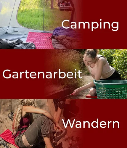 Miniatura 3 de 1 almohadilla de espuma impermeable plegable portátil para acampar al aire libre, senderismo, picnic, colchoneta de espuma para dormir para camping
