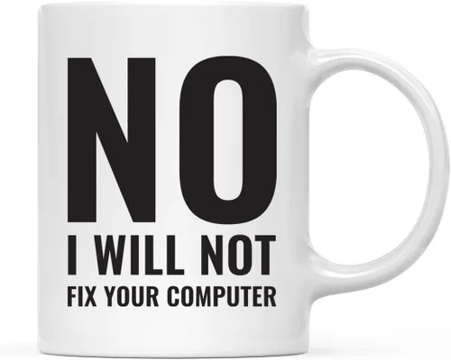 Miniatura 15 de Andaz Press Taza de café de oficina de 11 onzas, Sorry, No Hablo Fucktardo, paquete de 1, novedosa taza para beber, broma, gran idea de regalo