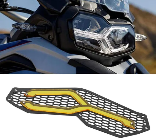 Miniatura 3 de Fydun Cubierta de malla para faro delantero de motocicleta con soporte fijo para F750GS / F850GS 2018‑2019