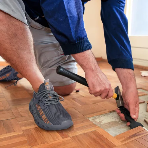Miniatura 43 de Furuian - Tenis con punta de acero para hombres y mujeres, zapatos de seguridad ligeros, cómodos, a prueba de pinchazos, zapatos de trabajo