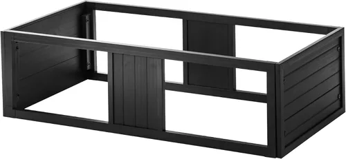 New Age Pet ECOFLEX - Apilador Mojave grande negro para hábitats de reptiles | 10 años de garantía limitada del fabricante | Diseño apilable, se