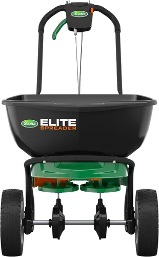 Miniatura 13 de Scotts Turf Builder EdgeGuard - Mini esparcidor de difusión para semillas, maleza y fertilizante, sal, derretimiento de hielo, esparcidor manual