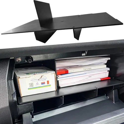 Organizador de divisores de guantera compatible con accesorios Toyota Tacoma 2016 2017 2018 2019 2020 2021 2022 2023, almacenamiento interior de