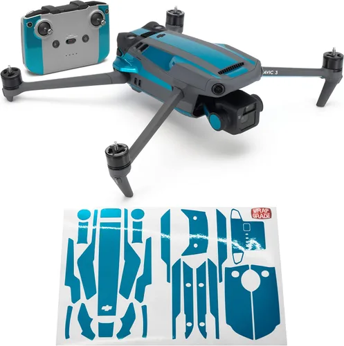 Miniatura 26 de WRAPGRADE Adhesivos parciales para DJI Mavic 3 / Mavic 3 Classic Accent Color (AIRFORCE SILVER)