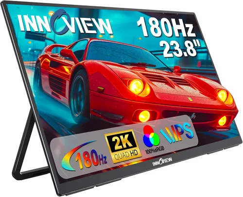 Miniatura 13 de Innoview 23.8” 4K Monitor portátil grande, UHD (3840*2160) 100%sRGB IPS con altavoces USB-C HDMI para el trabajo y el hogar, monitor secundario