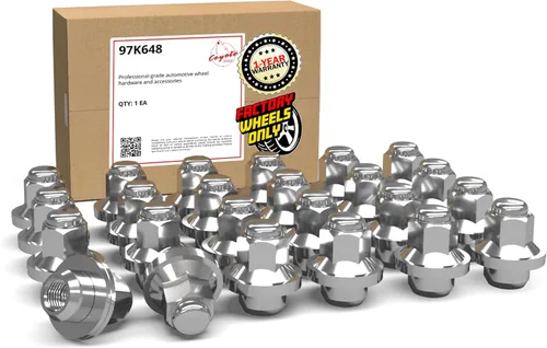 Miniatura 18 de Wheel Accessories Parts 20 tuercas de llanta M14x1.5 14x1.5 rosca OEM estilo fábrica 1.8 pulgadas de largo cromadas 7/8 pulgadas 0.866 in Cromado