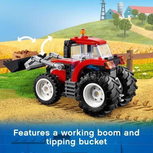 Miniatura 4 de LEGO City Grandes Vehículos Tractor 60287 - Juego de juguetes de construcción para niños, niñas y niños a partir de 5 años (148 piezas)