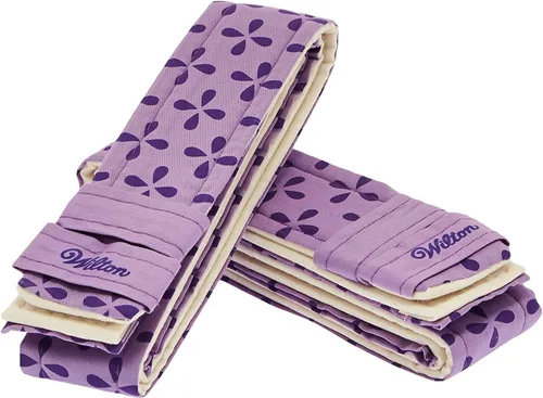 Miniatura 2 de Wilton Bake-Even - Tiras para pasteles horneados uniformemente, juego de 2 piezas, espátula de tela y glaseado, 13 pulgadas, espátula para pastel