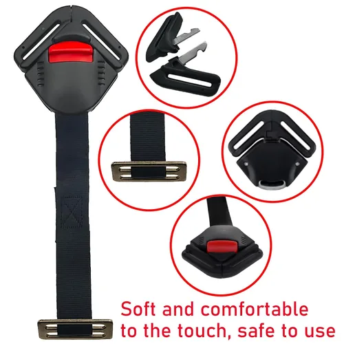 Miniatura 3 de Clip universal para arnés de pecho para asiento de bebé y arnés de pecho para asiento de niño, hebilla de bloqueo universal de repuesto para niños