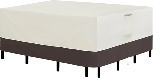 Miniatura 10 de Easy-Going Juego de fundas cuadradas para muebles de patio, 56 x 56 pulgadas, para mesa y silla, impermeables, resistentes a los rayos UV, para sofá