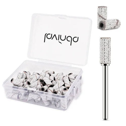 Miniatura 8 de Lavinda Brocas para taladro de uñas de 3/32 pulgadas de fácil remoción para bandas de lijado, mandril pequeño profesional de acero inoxidable de 3.1