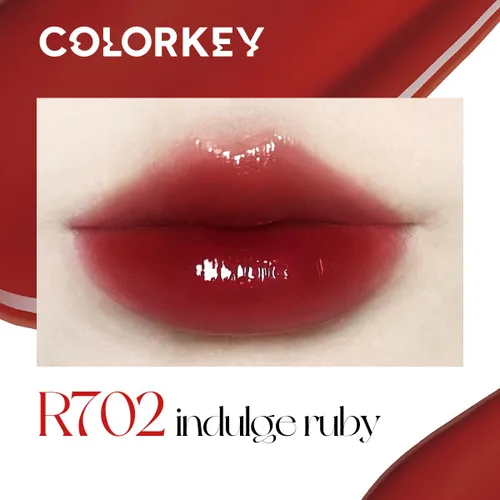 Miniatura 2 de COLORKEY Serie de espejos de labios, brillo labial hidratante con aceite esencial, tinte labial brillante de alto brillo, labios hidratados y de R702