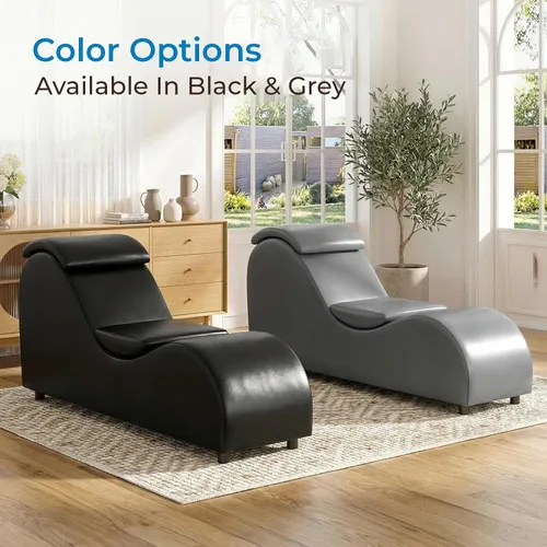Miniatura 4 de Mjkone Elegante silla de yoga de 61 pulgadas para adultos, estiramiento, ejercicio, relajante, versátil para interiores con cojín de cabeza