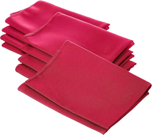 Miniatura 86 de LA Linen Paquete de 10 servilletas de popelina de poli, servilletas de tela suave, servilletas lavables y reutilizables, servilletas de mesa