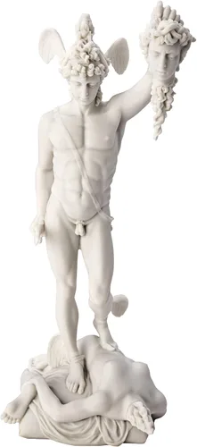 Miniatura 4 de Design Toscano Perseo WU72918 - Estatua de dioses griegos de Medusa, 12 pulgadas, color blanco