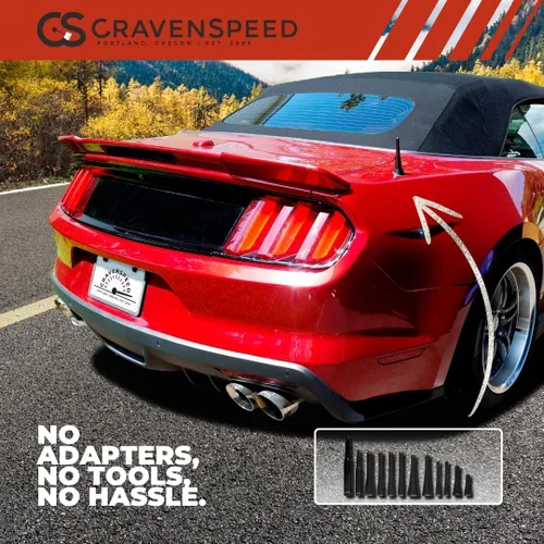 Miniatura 2 de Antena Stubby de CravenSpeed Compatible con Ford Focus 2008-2018 4 Pulgadas Reemplazo de Antena Corta Fabricado en Estados Unidos