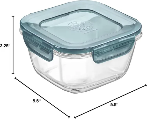 Miniatura 6 de Bormioli Rocco Evolution - Almacenamiento de alimentos, 25.25 onzas, gris