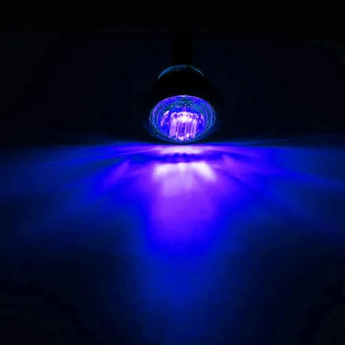 Miniatura 3 de 10 unidades selladas a prueba de agua azul ahumado de 3/4 pulgadas, mini luz LED redonda delantera trasera lateral indicador de bala con ojal