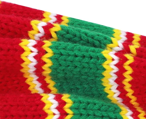 Miniatura 19 de American Trends Gorro de Papá Noel, gorro de Navidad cálido para invierno, gorro holgado de punto trenzado para adultos, mujeres y hombres, fiesta