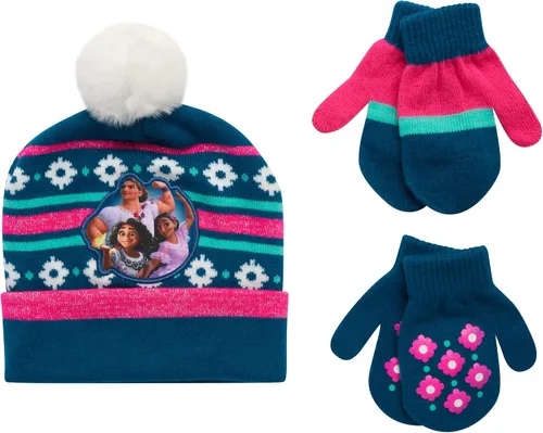 Disney Girls Minnie Mouse and Vampirina Winter Hat and 2 Pair Mitten or Glove Set ToddlerLittle Girl