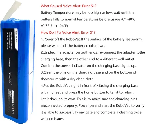 Miniatura 4 de Batería de repuesto de 5200 mAh para Eufy RoboVac X8 Series Robot Aspiradora compatible con número de pieza Eufy PA61 Batería de robot barrido 14.4V