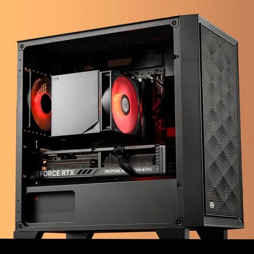 Miniatura 7 de PCCOOLER Enfriador de aire de CPU, torre dual de 6 × 0.236 in, ventilador ARGB PWM de 4.724 in, base de reflujo de cobre, soporte antideformación