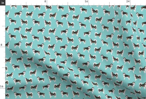 Miniatura 3 de Spoonflower Tela – Alaskan Malamute Simple Dogs Raza Retrato Mascotas Cachorro Mascotas Impresas en Tela de Gasa Cuarto Grasa – Coser Moda Vestidos