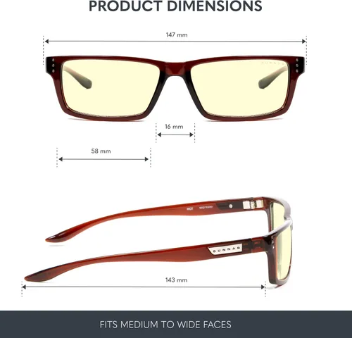 Miniatura 2 de GUNNAR - Gafas Premium para Juegos y Computadora - Bloquea la Luz Azul - Riot Espresso