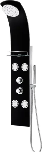 Miniatura 17 de ANZZI Sistema de Panel de Cabezal de Regadera Fontan Acero Cepillo 6 Chorros Turbo & Multifuncional Jet de Alta Presión + Lluvia + Combo