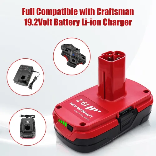 Miniatura 4 de 2 Paquetes de 3.6Ah Diehard 19.2V C3 Batería de Reemplazo para Craftsman 19.2 Voltios Batería de Iones de Litio Compatible con Craftsman 315.pp2011