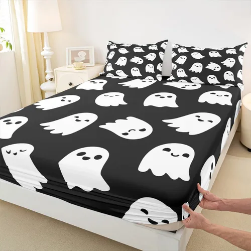 Miniatura 35 de Juego de ropa de cama con estampado de leopardo, tamaño individual, juego de cama de guepardo africano para decoración de dormitorio