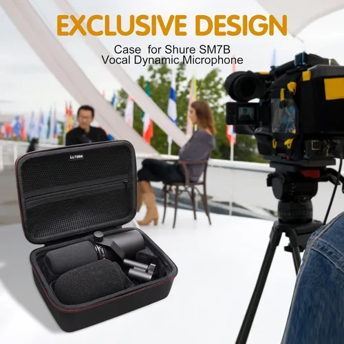 Miniatura 6 de LTGEM - Funda compatible con micrófono Shure SM7B / MV7+ / MV7X / MX7I / MV7 (solo funda)