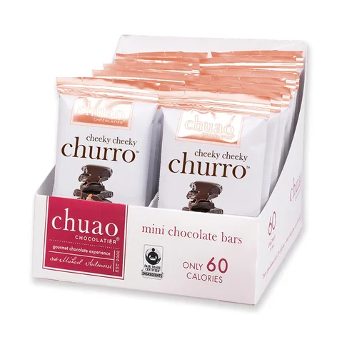 Miniatura 13 de Chuao Chocolatier Barras de Chocolate Negro Picante Maya Chocolate Artesanal Gourmet de Canela y Cayena Sin Conservantes Paquete de 24