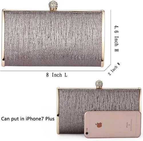 Miniatura 3 de Bolsos de embrague de noche para mujer marco de metal bolso de noche bolso de noche bolso de boda fiesta de graduación cócteles nupciales