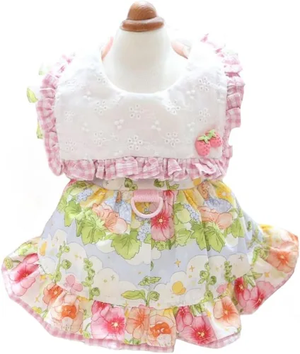 Miniatura 45 de Moda Vestido de Princesa de Chifón para Perro Dulce Cachorro para Perro EXTRAL Pequeño y Perro Pequeño Rosa M