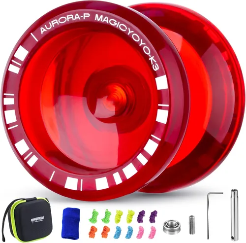 Miniatura 13 de MAGICYOYO Crystal Yoyo K3 Aurora-p, yoyó sensible para niños de 8 a 12 años, truco de giro de dedo profesional para avanzados, con rodamiento que