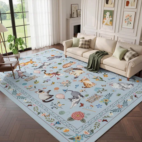 Miniatura 17 de Unirea Alfombra pequeña lavable beige de 2 x 3 para puerta de entrada interior, antideslizante, alfombra de entrada de animales suave para cocina
