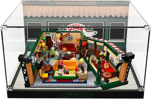 Vitrina acrílica para Lego Ideas 21319 Central Perk, caja decorativa personalizada para el modelo de bloque de amigos, placa de acrílico