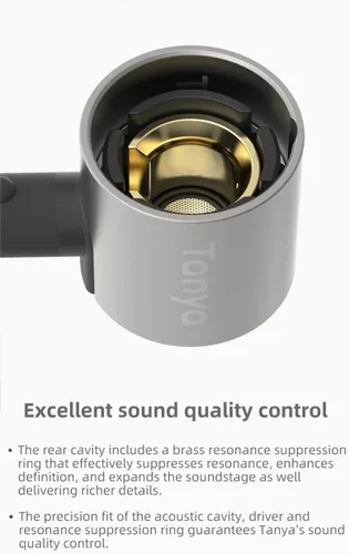Miniatura 3 de Fanmusic TANCHJIM Tanya 7MM Dynamic Earphone 0.138 in Line Plug Auriculares HiFi con Micrófono (0.138 in con micrófono)