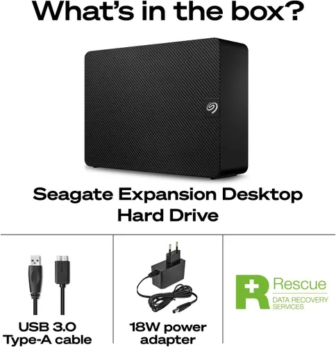 Miniatura 2 de Seagate Expansion 6TB Disco duro externo HDD - USB 3.0, con servicios de recuperación de datos de rescate (STKP6000400)