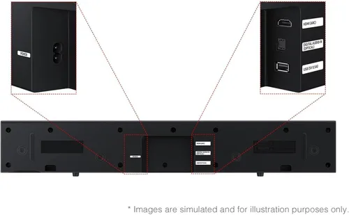 Miniatura 2 de Samsung Serie S HW-400F 2.0ch con woofer incorporado, mejora de voz y modo nocturno, expansión de sonido envolvente, sonido adaptativo, películas