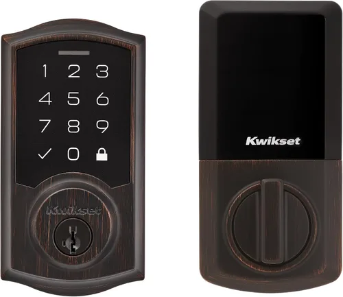Miniatura 11 de Kwikset SmartCode 270 - Cerradura de puerta con teclado táctil electrónico sin llave con bloqueo automático, códigos de usuario personalizados