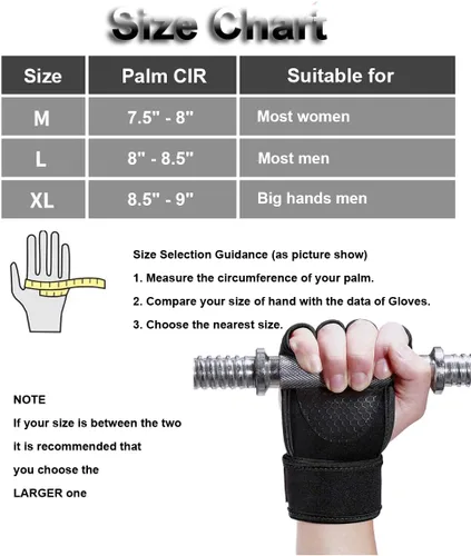 Miniatura 6 de SUJAYU Guantes de entrenamiento para hombres, guantes de entrenamiento para mujeres, muñequeras para levantamiento de pesas, puños Versa, muñequeras