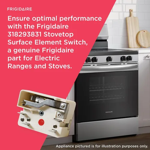 Miniatura 4 de Frigidaire 318293831 Interruptor de elemento de superficie para estufas eléctricas y cocinas