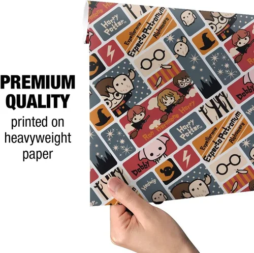 Miniatura 5 de GRAPHICS & MORE Rollos de papel de regalo con diseño de Chibi de Harry Potter