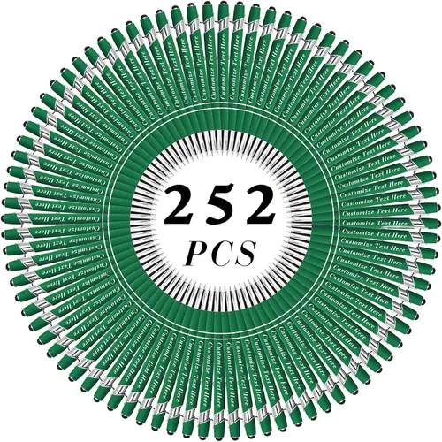 Miniatura 128 de Bolígrafos personalizados a granel con punta de lápiz capacitivo, 12 bolígrafos personalizados con logotipo de mensaje con nombre, bolígrafos